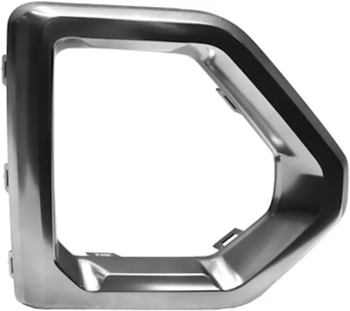 Miniatura 3 de KarParts360 Para GMC Sierra 1500 2019 2020 2021 Bisel de luz antiniebla lado del conductor Delantero Hecho de plástico Negro Reemplazo