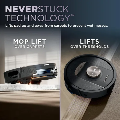 Miniatura 5 de Shark PowerDetect NeverTouch, Autovaciado y Autollenado, Robot Aspirador y Mopa sin Bolsa, Capacidad de Suciedad de 30 Días, Base HEPA, Tanque