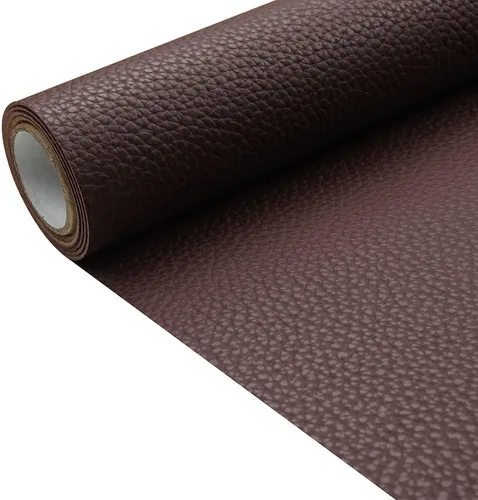 Miniatura 18 de Tela de cuero de imitación de textura litchi azul bebé PU 11.8x53.14 pulgadas (30x135 cm) de 1.13 mm de espesor para tapicería, manualidades