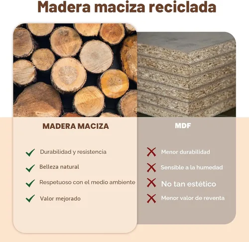 Miniatura 5 de HOKYHOKY Mesa consola de madera maciza recuperada, mesa de entrada de granja de 43.3 pulgadas, mesas de sofá estrechas detrás del sofá, mesas