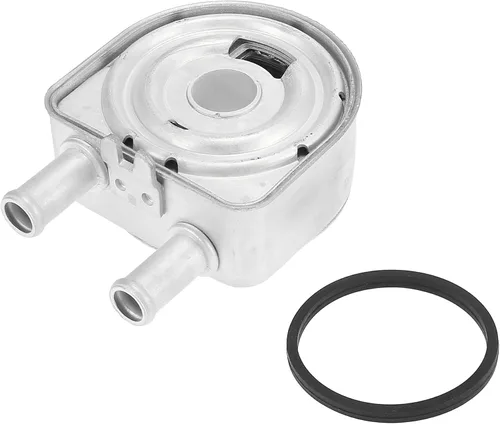 X AUTOHAUX 26410-2G000 Enfriador de aceite de motor automático de metal tono plateado para Kia Sportage 2011-2018 para Hyundai Sonata Tucson