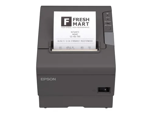 Miniatura 3 de Epson C31CA85656 TM-T88V Impresora térmica de recibos con fuente de poder, calificación de Energy Star, interfaz USB y Ethernet, color gris oscuro.