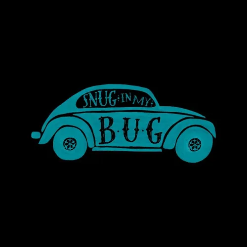Miniatura 2 de Volkswagen Camiseta para mujer Beetle Snug in My Bug Negro