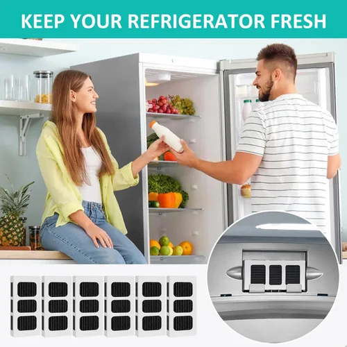 Miniatura 7 de Paquete de 6 filtros de aire de repuesto para refrigerador PAULTRA2, compatible con Frigidaire Pure Air Ultra 2, Pure Air Ultra II, Pureair Ultra II