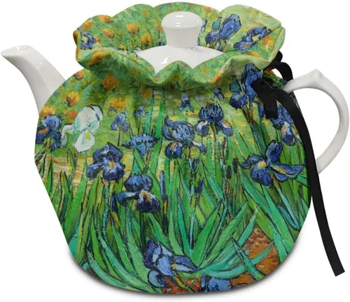 Miniatura 11 de DISNIMO Funda de tetera aislada a prueba de polvo con diseño floral de colibrí, para mantener el calor, accesorios decorativos, colcha