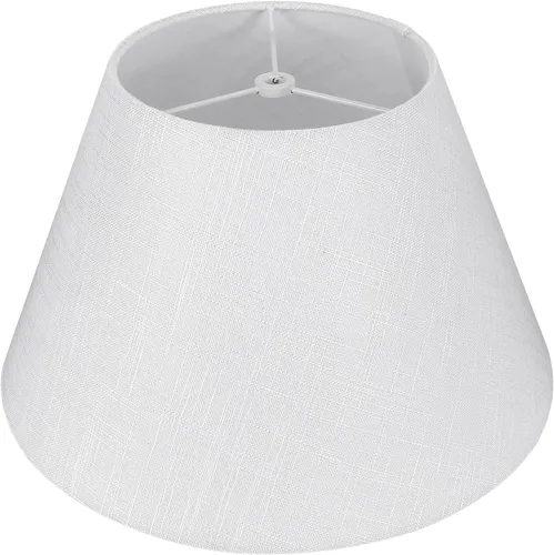 Miniatura 10 de Alucset. - Pantalla mediana para lámpara, pantalla de tela de barril para lámpara de mesa y de pedestal, 7 x 13 x 7.8 pulgadas, hecho a mano de lino