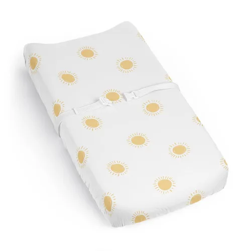 Miniatura 11 de Sweet Jojo Designs Funda para cambiador de bebé (flores de ciervos del bosque) para niñas, fundas para cambiar pañales para bebés/recién nacidos