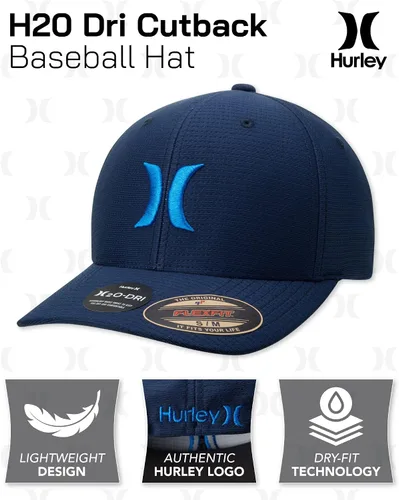 Miniatura 2 de Hurley H2O Dri Cutback - Sombrero de béisbol curvado para hombre Mapa