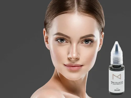 Miniatura 8 de M - Tinta de pigmento líquido de siete colores 7Ink para cejas - Kit de suministros de maquillaje permanente para microblading - Uso en máquina