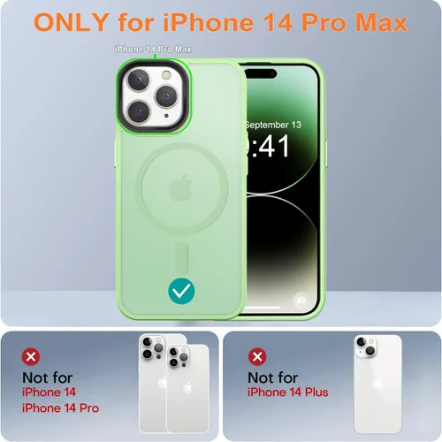 Miniatura 169 de Fuerte magnético para iPhone 11, compatible con Magsafe, [resistente a caídas de 13 pies] Funda trasera translúcida mate con sensación de piel