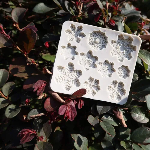 Miniatura 7 de 3 moldes de silicona para fondant, 30 cavidades 3D, molde de copo de nieve de Navidad, decoración de tartas, decoración de cupcakes, proyectos