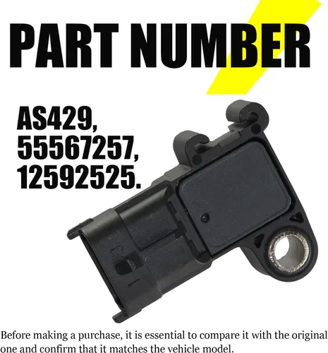 Miniatura 5 de 55567257 AS429 Sensor absoluto del colector de mapas compatible con Buick Encore 2013-2021, Chevy Cruze 2011-2017, Chevy Sonic 2012-2020, Chevy Trax