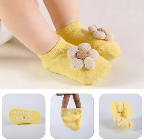Miniatura 2 de Calcetines para bebé niña, calcetines de agarre para recién nacidos, calcetines prematuros, artículos esenciales para recién nacidos