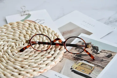 Miniatura 6 de Eyekepper Lentes de filtro de luz azul, lentes de computadora, lectores de bloqueo redondo pequeño con bisagras de resorte, Lente Lente