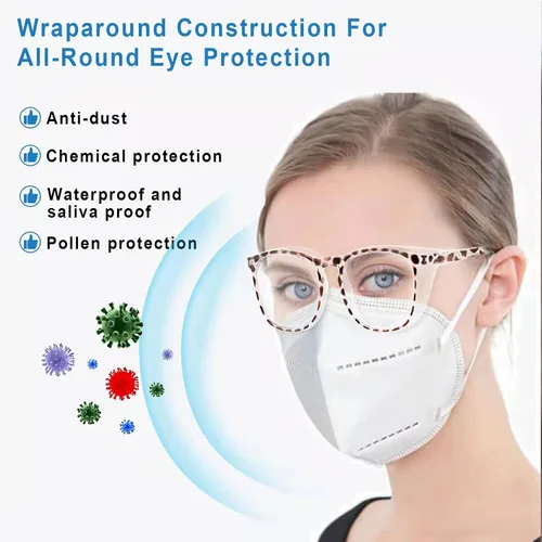 Miniatura 4 de SQIMZAR - Lentes de seguridad para mujeres, para enfermeras, lentes protectores, lentes de seguridad antivaho Rosa