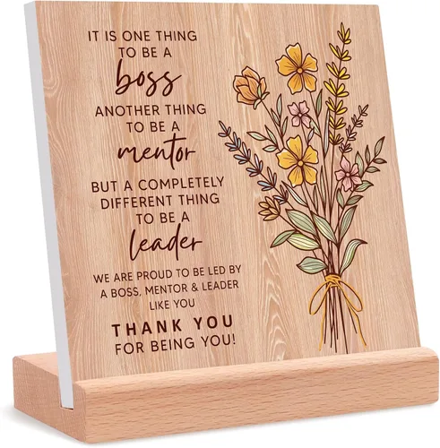 Miniatura 8 de Regalos de jefa para mujer, tarjeta de escritorio de oficina única con palabras cálidas, regalo de cumpleaños, despedida, regalo de agradecimiento