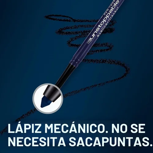 Miniatura 6 de Maybelline Lápiz Delineador de Ojos Mecánico Marrón Impermeable Unstoppable, Fácil de Aplicar, Deslizamiento Suave, Hasta 24 Horas de Uso, Cinnabar