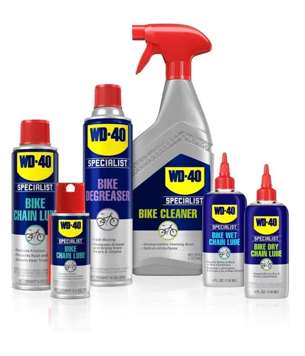 Miniatura 7 de WD-40 Bike - Lubricante para bicicletas de todas las condiciones, limpiador para bicicletas, desengrasante, lubricante seco y húmedo