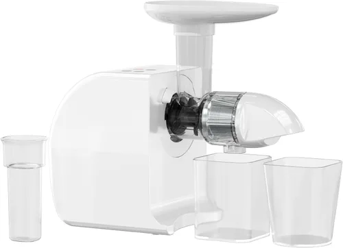 Miniatura 7 de MegaWise Exprimidor de masticación lenta de prensa en frío, tecnología silenciosa de prensa en frío, modos de doble velocidad, extractor de frutas