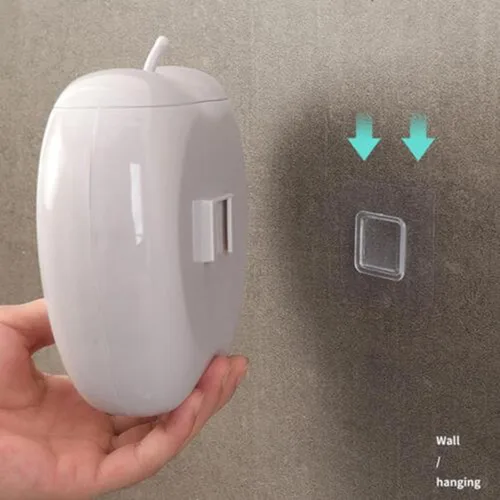 Miniatura 5 de Caja de almacenamiento de plástico, bolsa de conservación fresca, organizador de cocina, montado en la pared, gran capacidad, sin perforaciones