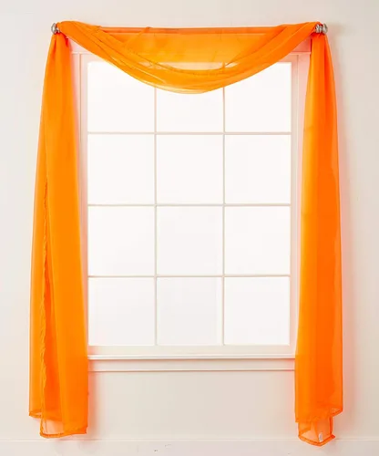 Miniatura 55 de Elegant Comfort - Cortinas transparentes de lujo con bolsillo para barra para cocina, dormitorio y sala de estar, Microfibra, Beige