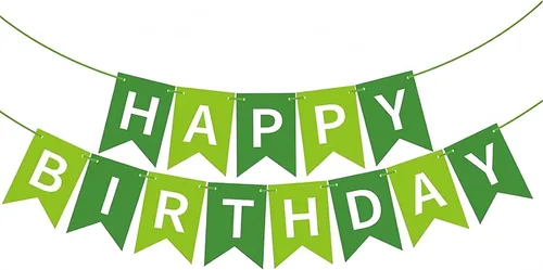 Miniatura 14 de Cartel de feliz cumpleaños suministros para fiesta de cumpleaños (B 1)