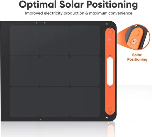 Miniatura 3 de Jackery SolarSaga - Panel solar portátil de 200 W, paneles solares bifaciales plegables IP68, compatible con la estación de energía Jackery Explorer
