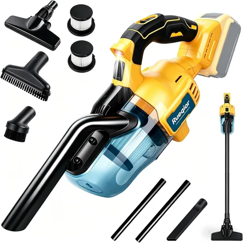 Miniatura 6 de Cordless Vacuum Compatible with Makita 18V Battery, Handheld Vacuum Cleaner for Home Car Hardwood Floor Carpet, Portable Shop Vacuum with Washable