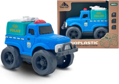 Miniatura 8 de Aigitoy Juguetes de auto para niños y niñas de 1 a 3 años, camión de reciclaje verde, sin BPA, sin ftalatos, PVC, plástico reciclado, juguete