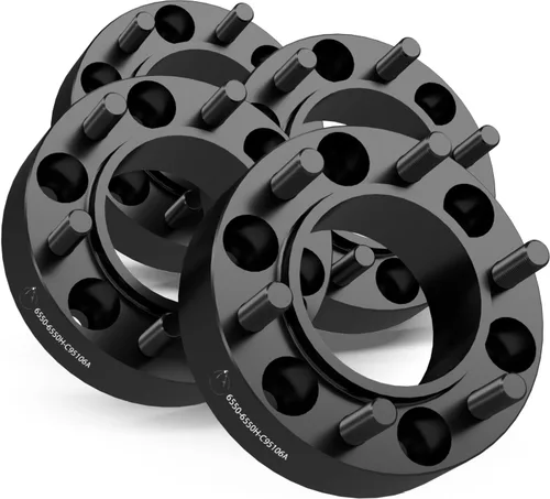 Miniatura 9 de Wheel Accessories Parts 4 adaptadores de espaciadores de rueda centrados en buje de 6 x 5.5, 0.236 x 5.500 in, 1.25 pulgadas de grosor, 3.063 in