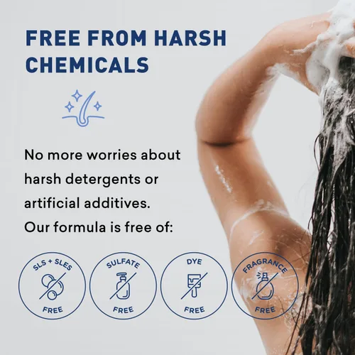 Miniatura 6 de Just Nutritive Psoriasis Soften Hair Shampoo Champú natural para preocupaciones del cuero cabelludo Champú sin sulfato para hombres y mujeres