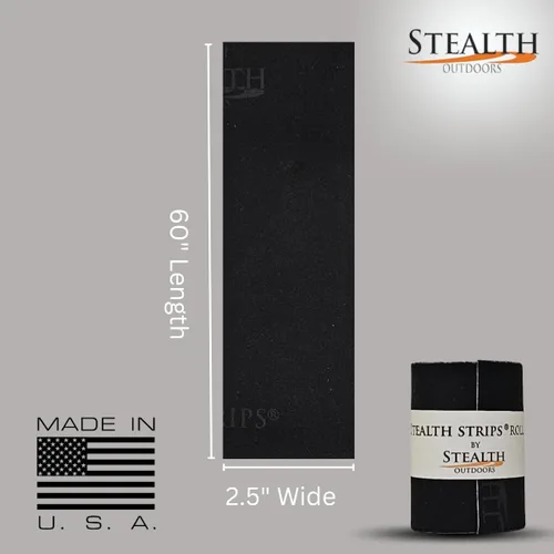 Miniatura 2 de Stealth Strips Cinta silenciadora de camuflaje Tela silenciadora autoadhesiva Ideal para silenciar todo tu equipo de caza de metal y accesorios