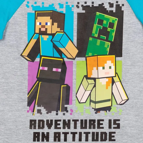 Miniatura 7 de Minecraft Paquete de 3 camisetas gráficas de manga corta para niños de Mobs