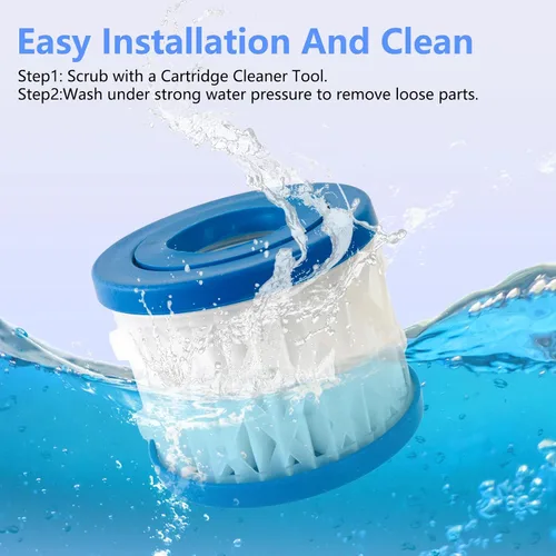 Miniatura 7 de Paquete de 8 cartuchos de repuesto de filtro de spa y bañera de hidromasaje tipo VI para Lay-Z-Spa, Coleman SaluSpa 90352E 58323 90427E, cartucho