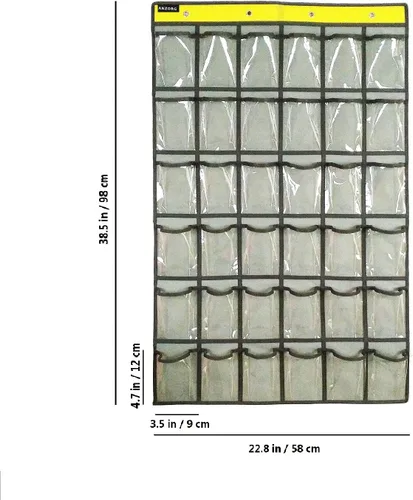 Miniatura 4 de Organizador de teléfonos celulares para aula, soporte para calculadoras, para colgar sobre la puerta, organizador de joyas, armario, ropa