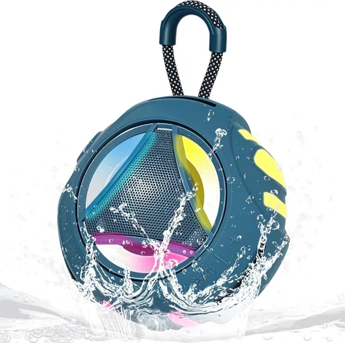 Miniatura 12 de Altavoz de ducha Bluetooth impermeable, altavoces Bluetooth portátiles inalámbricos, para exteriores, IPX7 flotante, micrófono integrado, tiempo