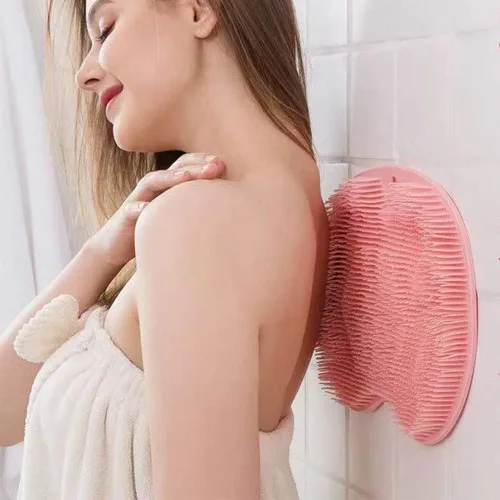 Miniatura 5 de Alfombrilla de silicona para pies de ducha, limpiador mejorado de pies con ventosas para montar en la pared, almohadilla de limpieza mejorada