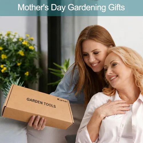 Miniatura 4 de Kynup Herramientas de jardín, 7 piezas de regalo de jardinería para mujeres y hombres, juego de herramientas de mano de jardinería, suministros