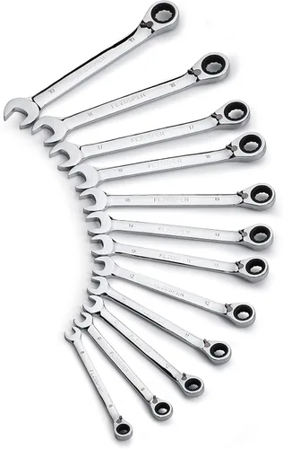 Miniatura 2 de FLZOSPER Llave métrica reversible de 0.315 in, llave combinada de trinquete reversible de 72 dientes