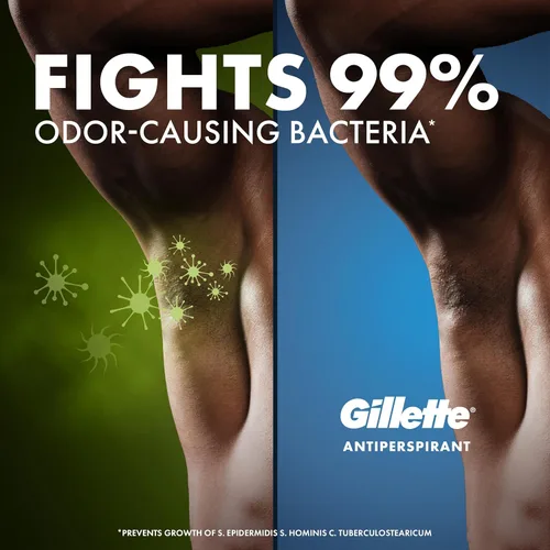 Miniatura 13 de Gillette Antitranspirante y desodorante para hombres, resistencia clínica 72 horas, protección contra el sudor y el olor, frescura de larga
