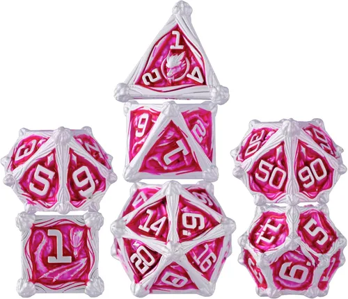 Miniatura 13 de Surpass DND - Juego de dados de metal para juegos de rol, dados poliédricos, Calabozos y Dragones, regalos de Pathfinder, dados de d&d, juego de 7