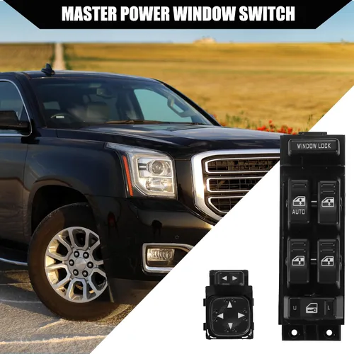 Miniatura 3 de No.15720127 Interruptor de control de ventana de coche y botón de interruptor de espejo eléctrico para Chevrolet Avalanche Silverado Suburban/lado