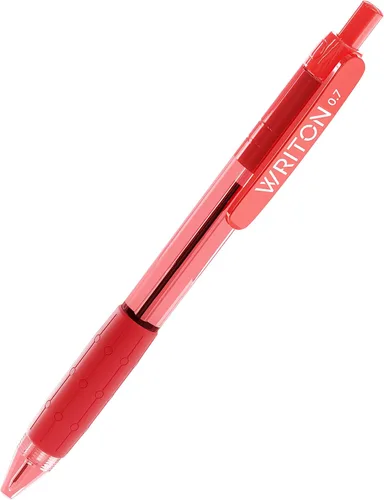 Miniatura 3 de Writon Bolígrafos retráctiles rojos, paquete de 24 bolígrafos de escritura, agarre cómodo, punta fina de 0.028 in para una escritura suave