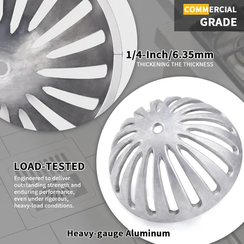 Miniatura 3 de Cubierta de drenaje de piso de aluminio resistente de 5-1/2 pulgadas Commercial,Dome Cover,Preventing Leaves from Clogging the Drain,Fits