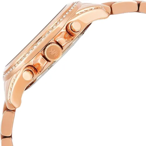Miniatura 3 de Michael Kors reloj con cronógrafo Blair piedras transparentes en el anillo superior y los pernos tonos rosa y dorado 39 Rose gold