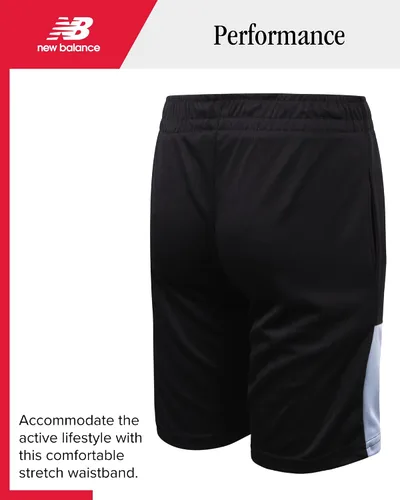 Miniatura 6 de New Balance Conjunto de pantalones cortos activos para niños, camiseta sin mangas de 3 piezas, camiseta de manga corta, pantalones cortos atléticos