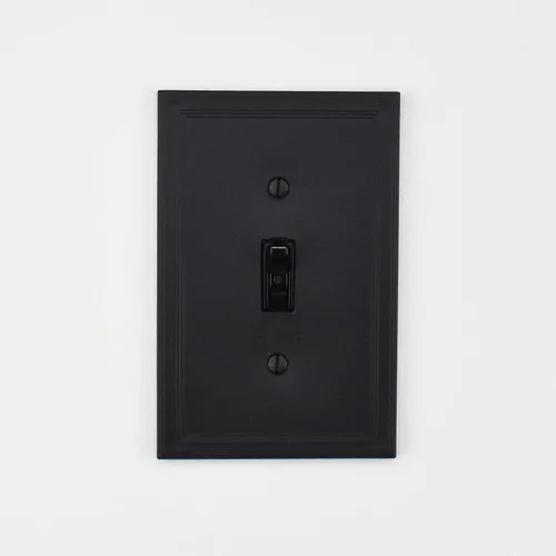 Miniatura 2 de Questech Cubiertas de interruptor de luz, placas aisladas de pared de palanca única para enchufes eléctricos, placas de interruptor único de 1