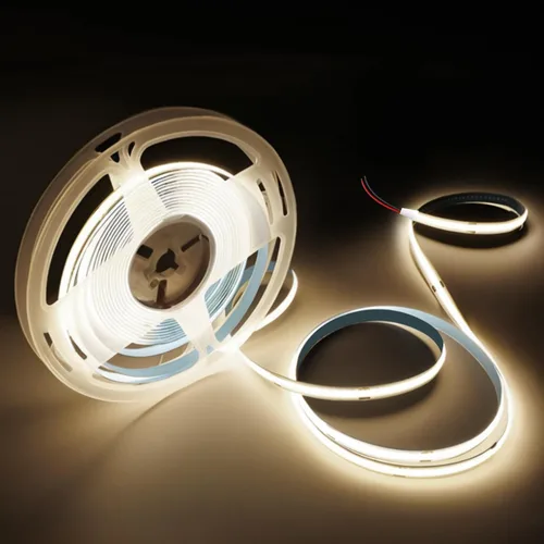 Miniatura 9 de COB - Tira de luces LED de color blanco cálido, 3000 K, 16.4 pies, 12 V, alto CRI 95Ra+, súper brillante, cinta de luces flexibles para dormitorio