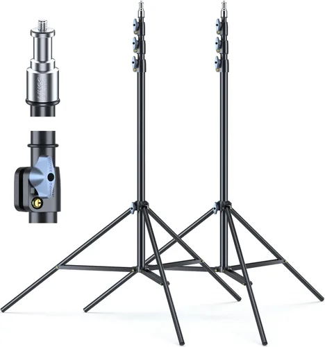 LINCO Lincostore Zenith - Juego de 2 soportes de luz para estudio fotográfico de 9,6 pies (113.4 in) para HTC Vive VR, video, retrato y fotografía