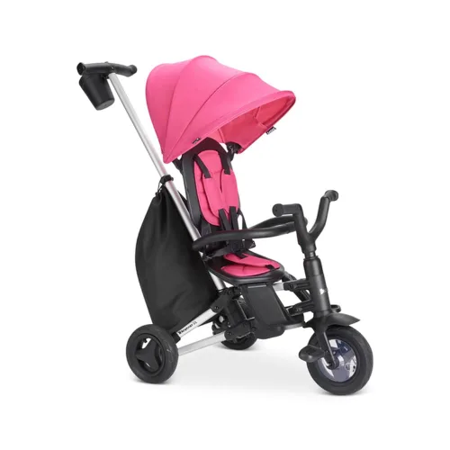 Miniatura 17 de Joovy Tricycoo 4.1 triciclo para niños con 4 etapas con neumático delantero extra ancho, manija para padres extraíble y ajustable, arnés